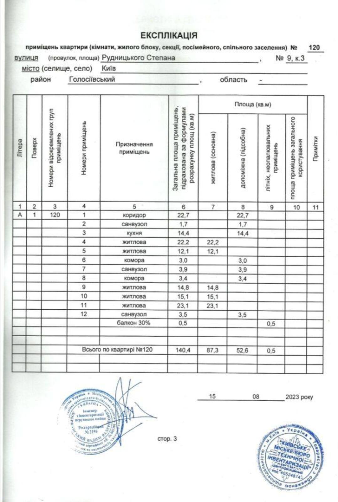 Академіка Вільямса вул. (Степана Рудницького), 9 /3