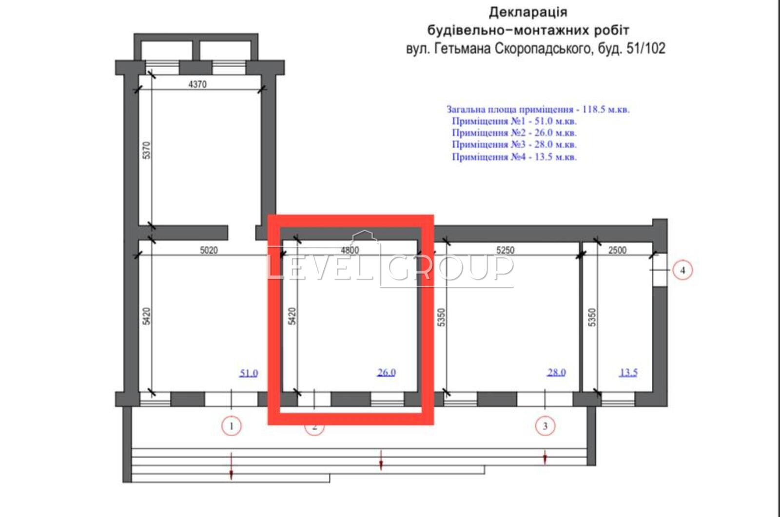 Гетьмана Павла Скоропадского вул. (Льва Толстого), 51/102